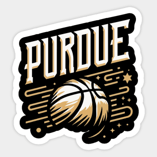 PURDUE Basketball Tribute - Basketball Purdure University Design Purdue Tribute - Basket Ball Player Sticker